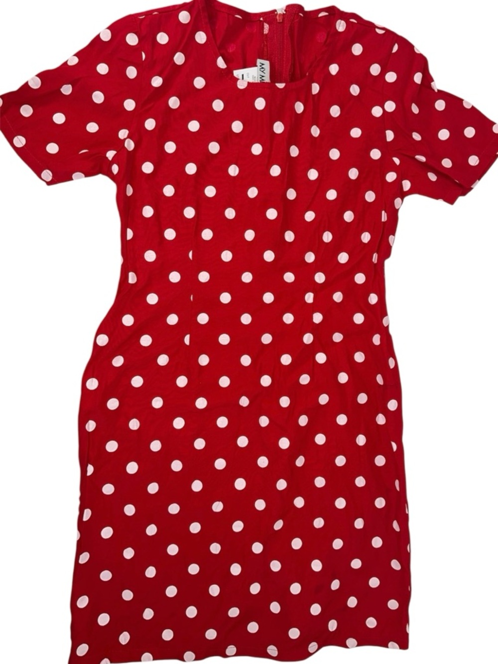 Vintage My Michelle Girls Red Polka Dot Dress Size 10 Retro Style Kids Dress